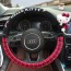 HELLO KITTY - Car Accessory Steering Wheel Cover Red