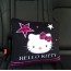 HELLO KITTY - Car Accessory Pillow Blanket Rose
